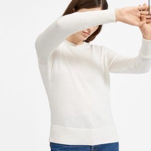 Everlane Soft Cotton Crew - Bone